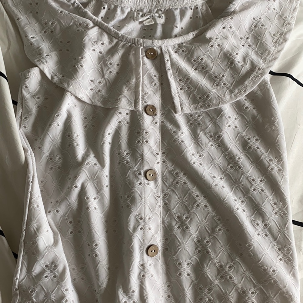 White, cute, summer tee